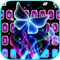 Neon Butterfly Sparkle Klavye 