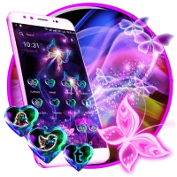 Neon ButterFly Launcher Theme