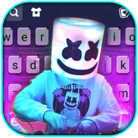 Cool Purple DJ Klavye Arkaplan