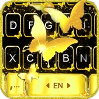 Golden Butterfly Klavye Teması