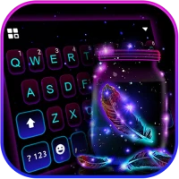 Neon Feathers Tema