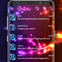 Neon ışık SMS teması