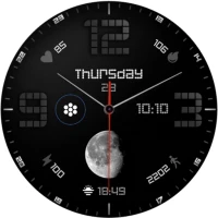 Classic Watch Face Moon Space