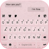 Pink SMS Klavye Arkaplanı