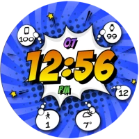 Comic Pow HD Watch Face