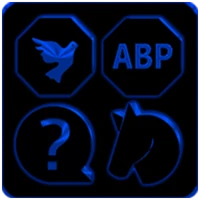 Black and Blue Icon Pack