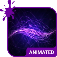 Purple Waves Wallpaper