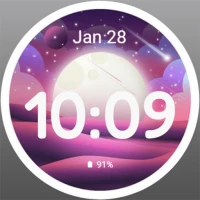 Watch Face - Neon Space