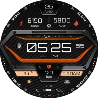 A380 Neon Watch Face - YOSASH