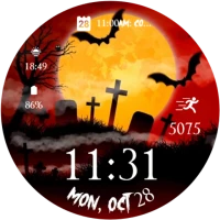 Spooky Halloween Animated Face