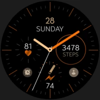 Minimal Orange v27 watch face