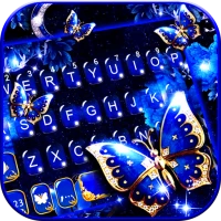 Blue Fancy Butterfly Tema