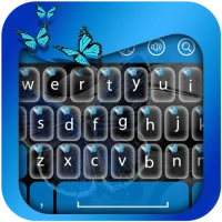 Blue Butterfly Keyboard