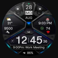 MD326 3D Modern Watch Face