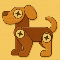Wood Bolt Party : Screw Puzzle
