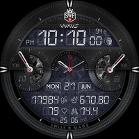 SWF Wave Digital Watch Face