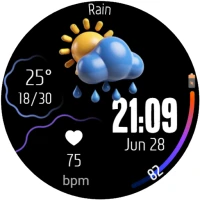 Digital Watchface Weather 3D