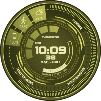 Futuristic GUI Watch Face