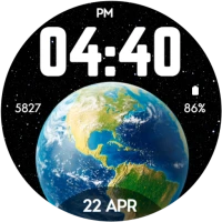 EarthSpace Digital Watch Face