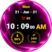 Fluid Pink Watch Face