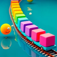 Jelly Train Cube Run