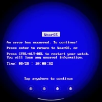 Blue Screen Watch Face