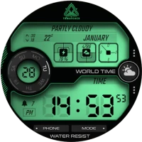 Retro Digital Watch Face