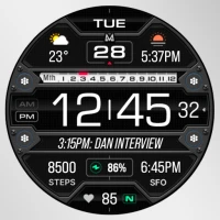 MD313 Digital Watch Face