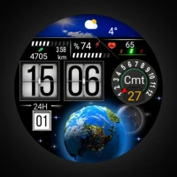 moon&earth themed watchface
