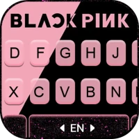 Black Pink Simple Klavye Arkap