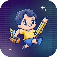 Magical kids colouring game