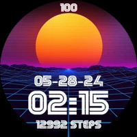 Retro 80's Synthwave Cool Neon