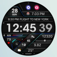 MD337 Digital watch face