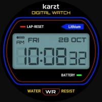 Digital karzt watch face