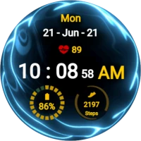 Three Color Fluid Watch Face