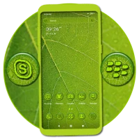 Green Leaf Drop Theme