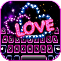Neon Love Hearts Tema