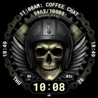 Skull & Pistons Watch Face 023