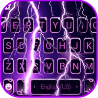 Purple Lightning Klavye Arkapl